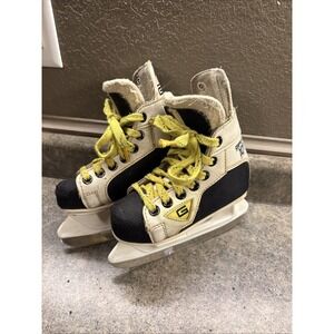 Graf 101 Elite Kids Ice Hockey Skates Sz 9 Black‎ White